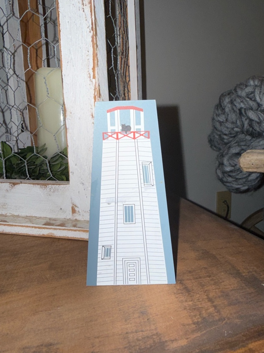 Coastal Lighthouse Decor - Blue and White